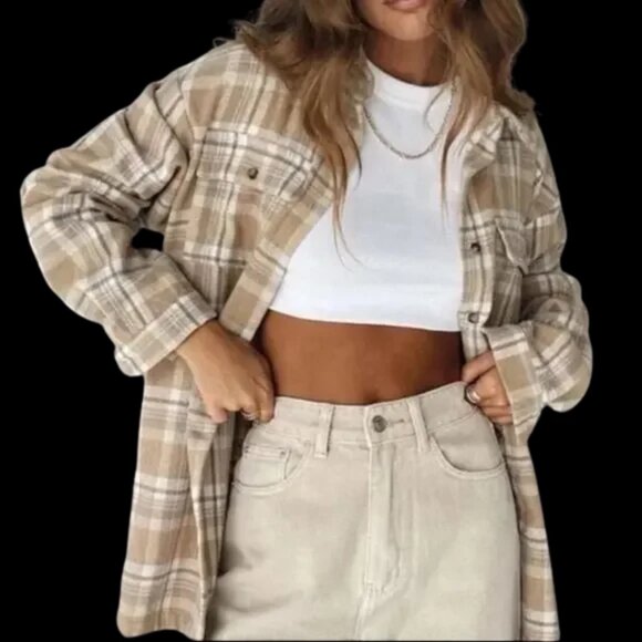 💛Princess Polly Button Up Plaid Jacket💛 - Picture 6 of 6